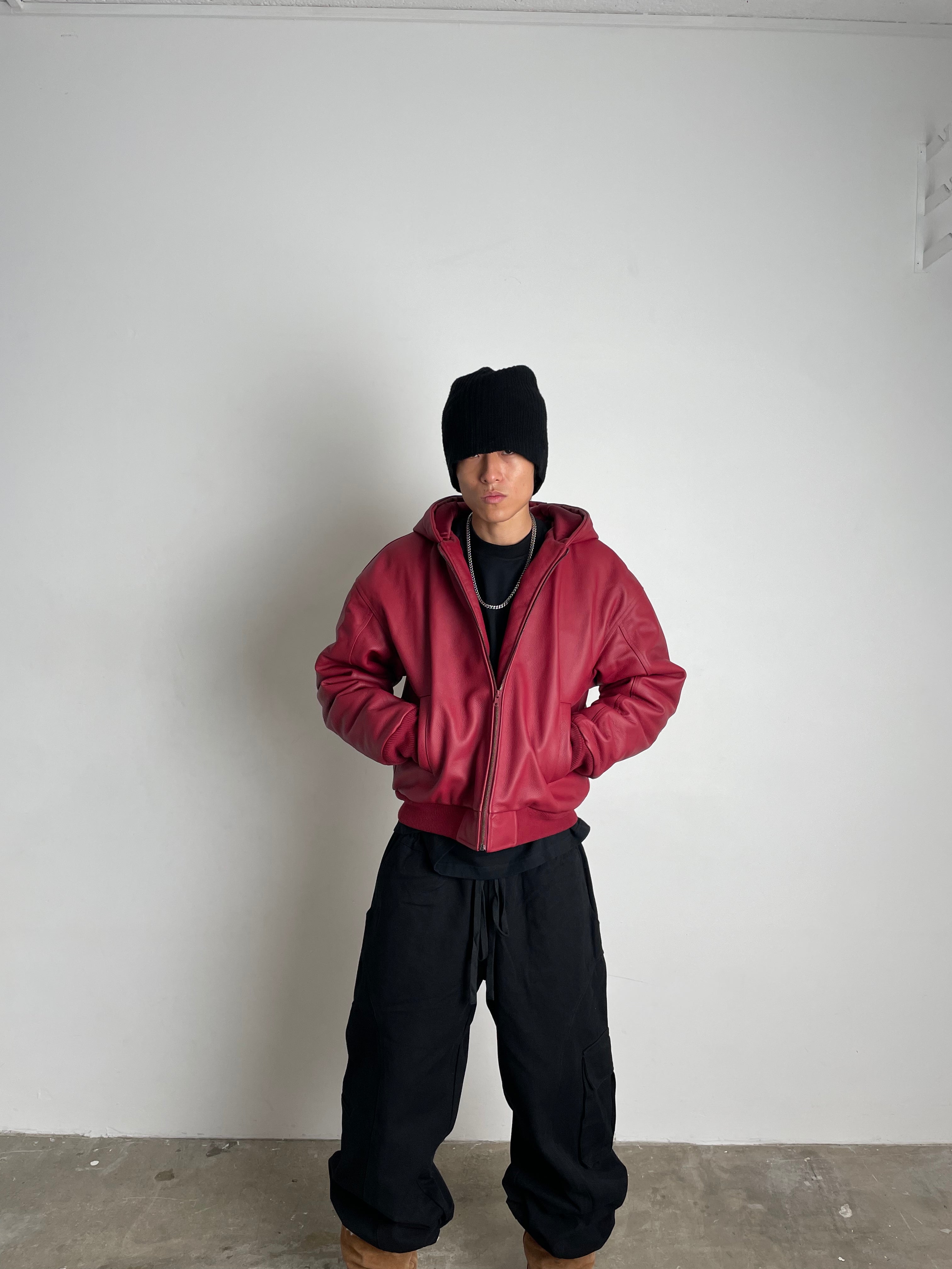 BATLOGO BOMBER [OXBLOOD]